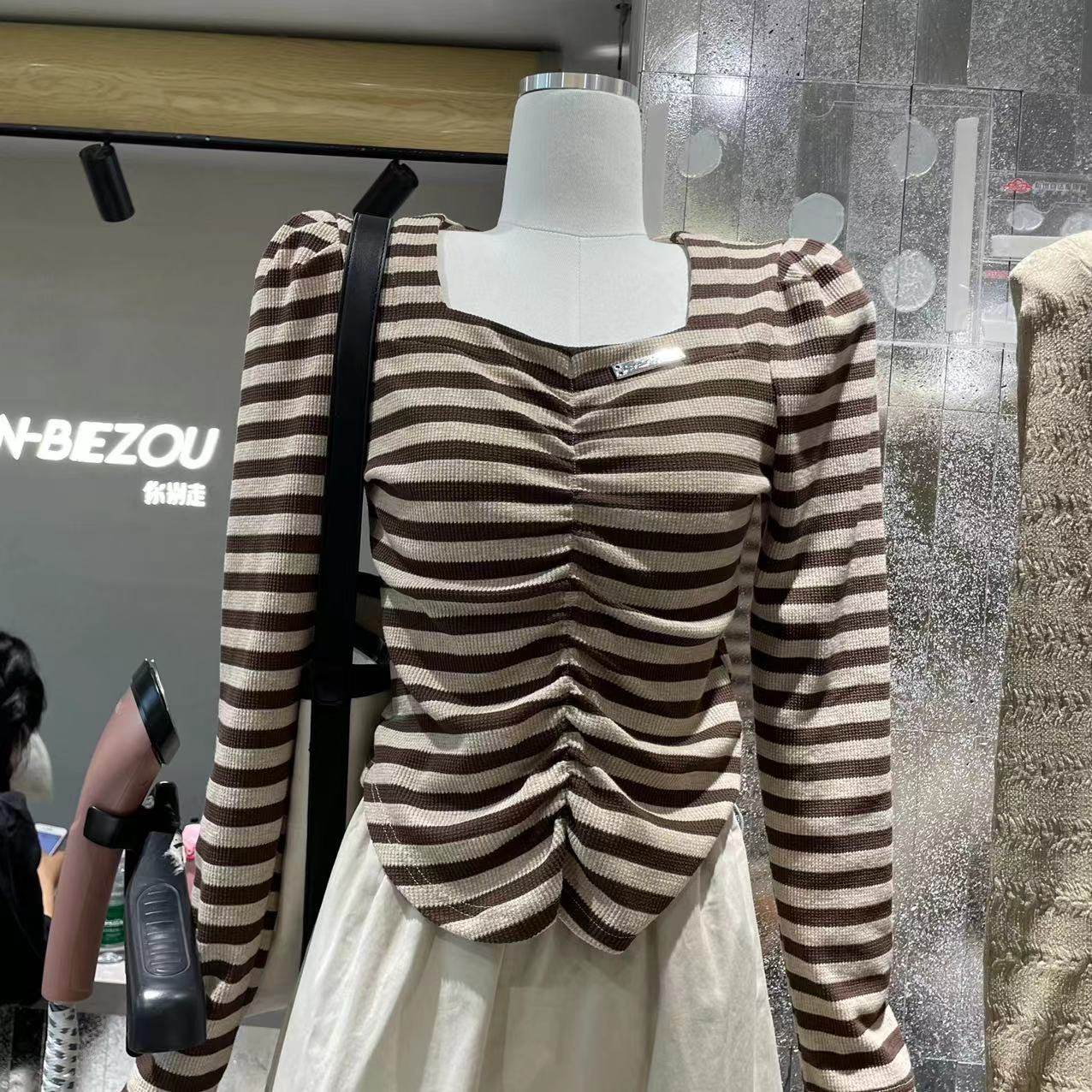 nibiezou23099套头方领条纹