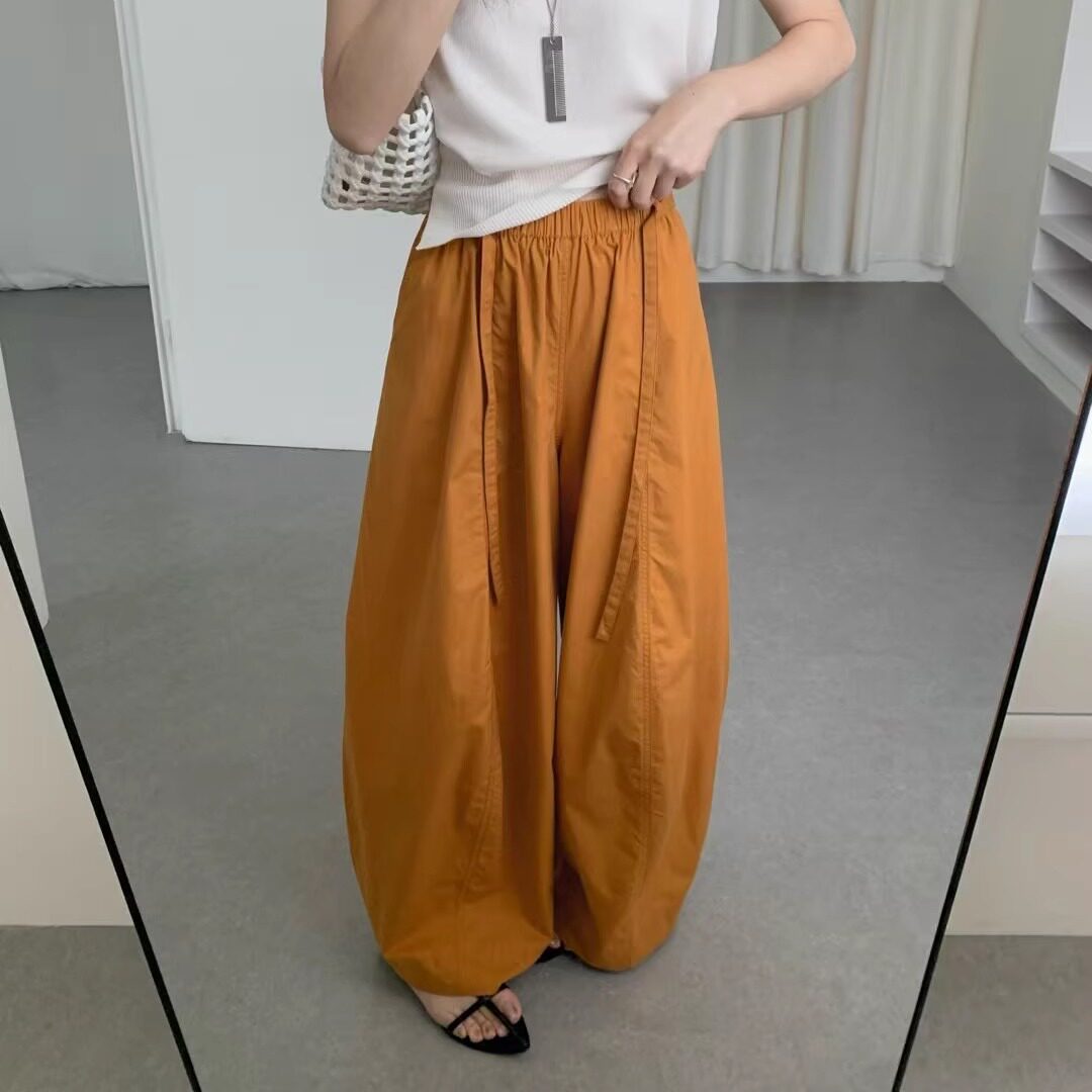 你别走韩版阔腿休闲裤气球裤长裤