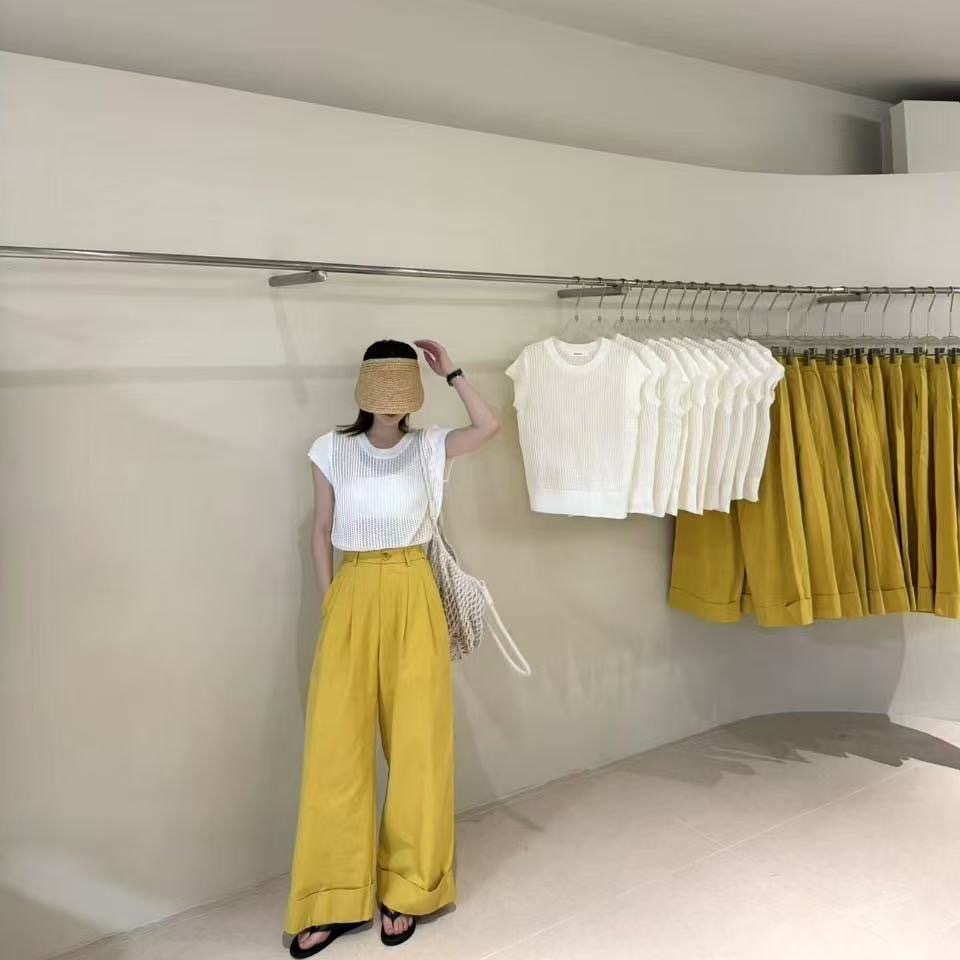 你别走直筒宽松显瘦拖地休闲裤女