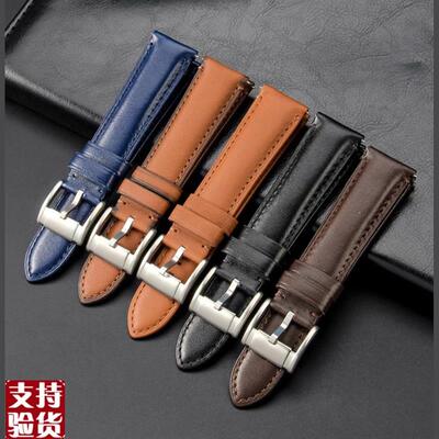 原装适配通用化石真皮手表带酷炫皮带男FS5237平纹牛皮202224foss