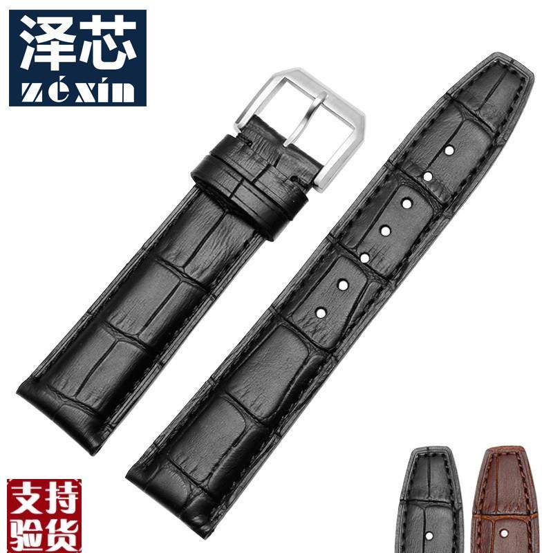 原装适配牛皮手表带适配万国柏涛菲诺iwc波涛真皮葡萄牙7日计男士