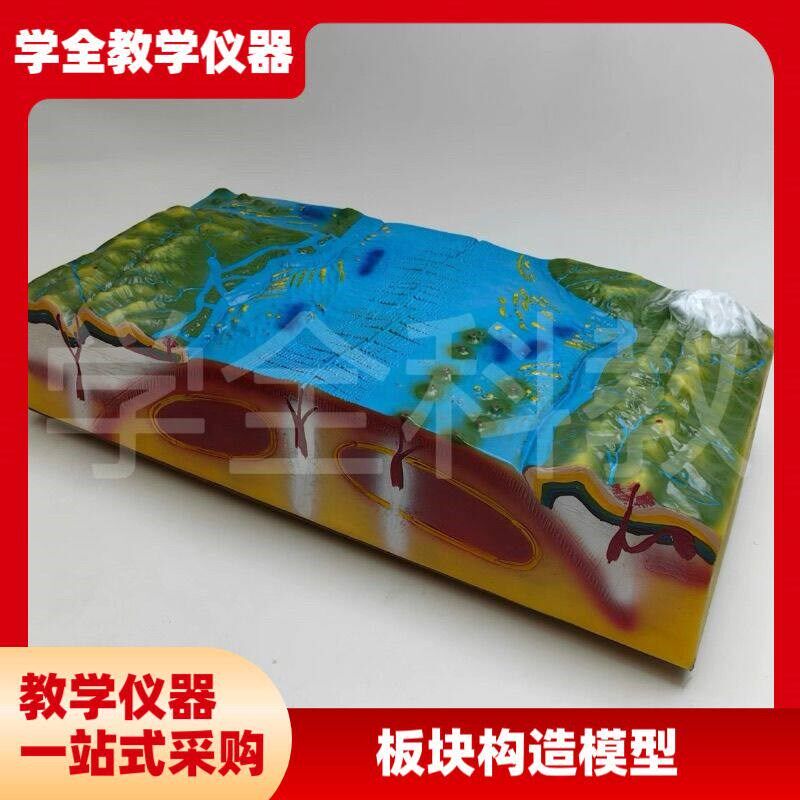 板块构造及地表形态模型J34019地质地壳运动模型U初中地理教学仪