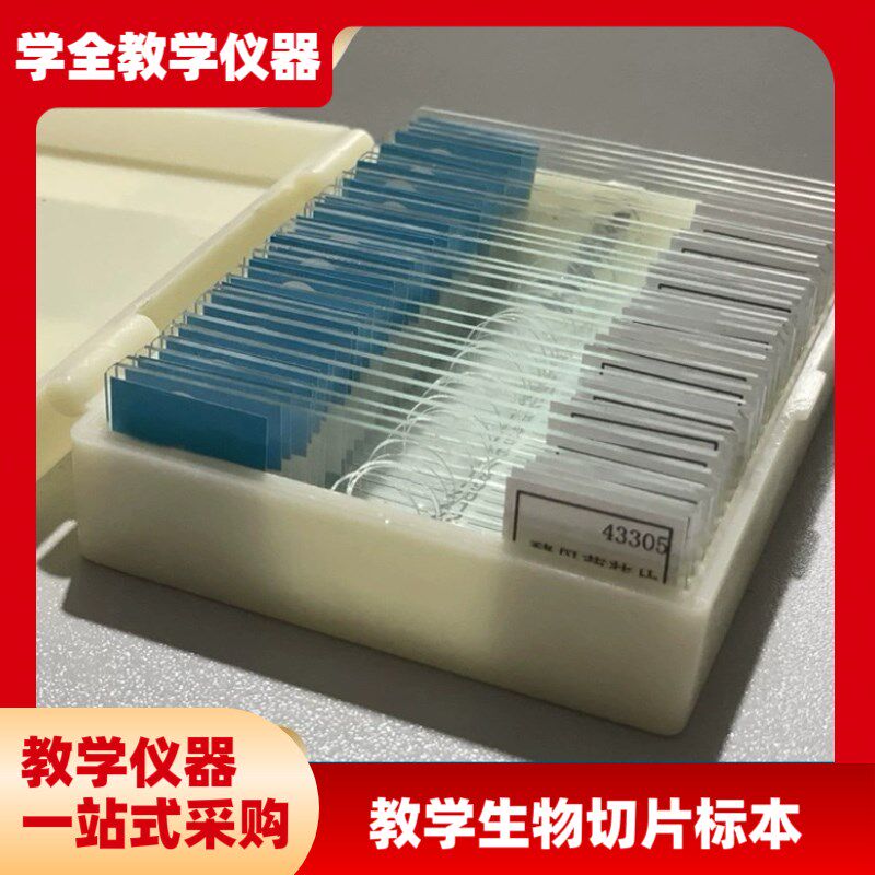 实验室显微镜g切片标本初高中教学动植物载玻片生物切片标本十片