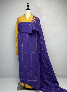 僧服紫色红色咖啡色祖衣袈裟法师方丈袈裟住持大和尚搭衣春秋法衣