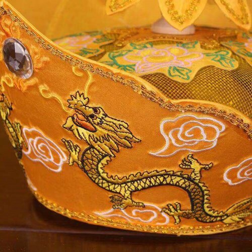 五佛帽毗卢帽道具唐僧帽僧帽法师帽僧送五佛光 法师帽