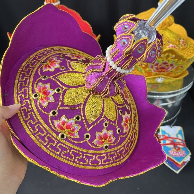 促销焰口法师毗卢帽毗罗帽配五佛冠刺绣法师帽僧帽唐僧帽寺院用品