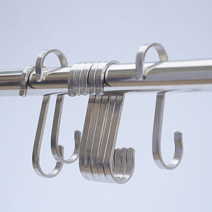 s勾挂钩s型挂钩s弯钩s钩子饭店不锈钢304承重厨房挂锅钩s形吊钩扁