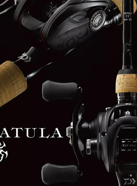 DAIWA达亿瓦19款黑蜘蛛路亚远投水滴轮TATULA100/150/200渔轮