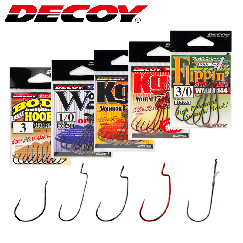 decoy日本胜一wacky曲柄路亚钓钩
