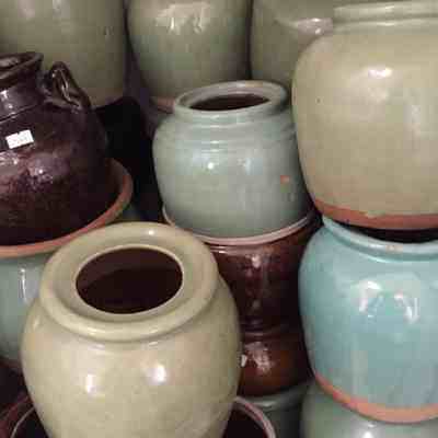 特价包邮 绿釉老陶罐 民国 绿釉罐 花器摆件茶叶罐老物件古玩陶瓷