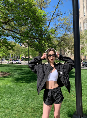 M7SMFK蝮蛇合金皮肤阔身训练夹克UG015G/B/W秦岚同款户外运动外套