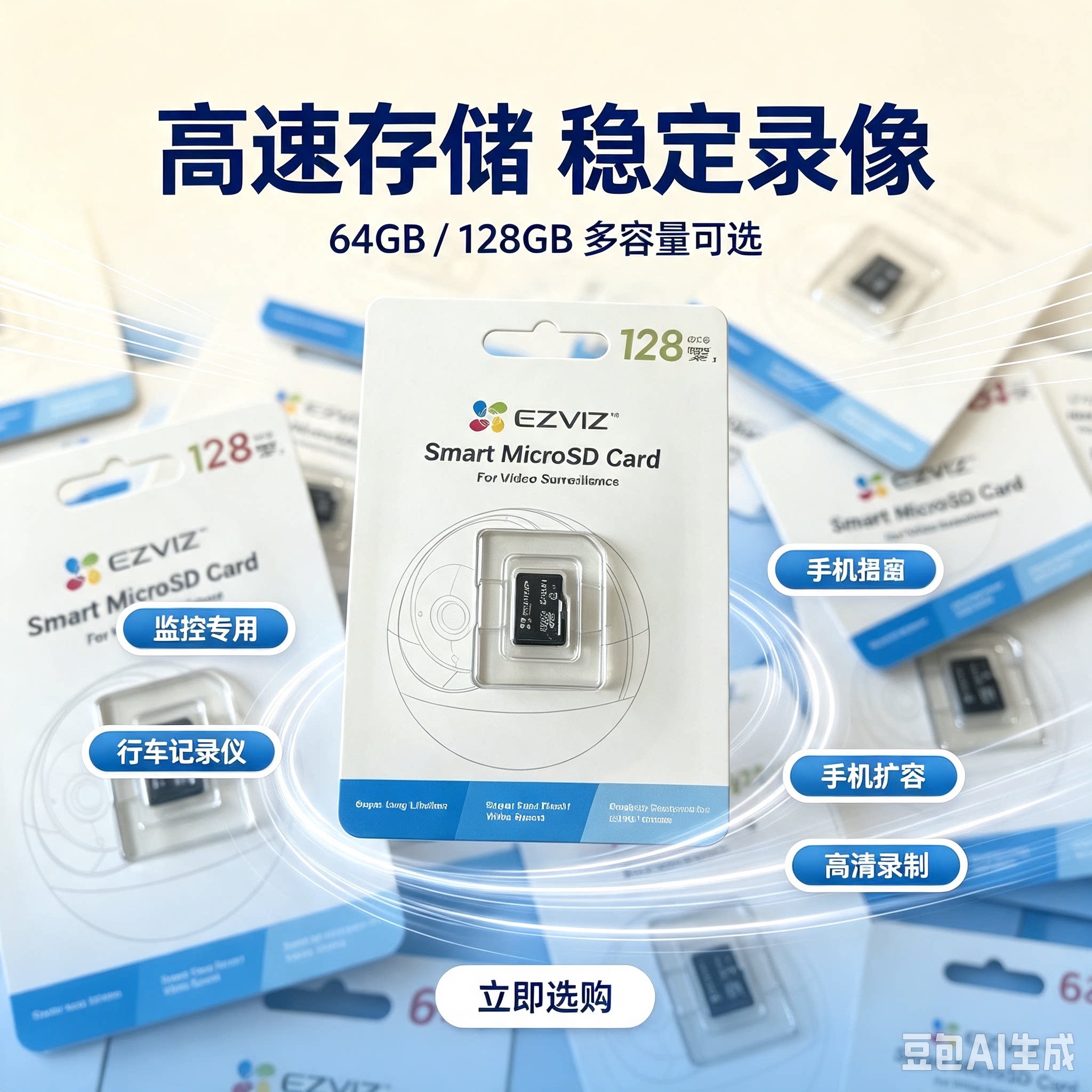 萤石内存卡大容量专用内存卡64G/128G萤石大容量储存卡(2年质保)图片