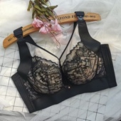 丙纶杯里哺乳文胸大胸显小软钢圈调整型防下垂内衣女五排扣调整型