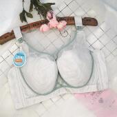 清仓软钢圈聚拢舒适透气夹棉杯大胸显小文胸全罩杯哺乳喂奶内衣女