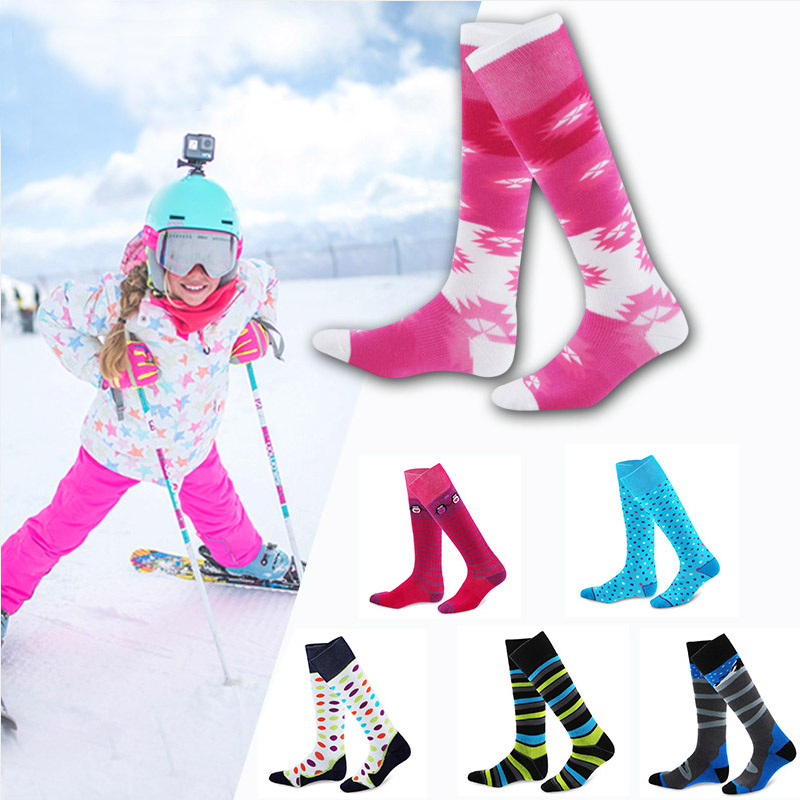 儿童滑雪袜子高筒长袜男女加厚保暖登山雪地冬雪袜运动专业滑雪袜
