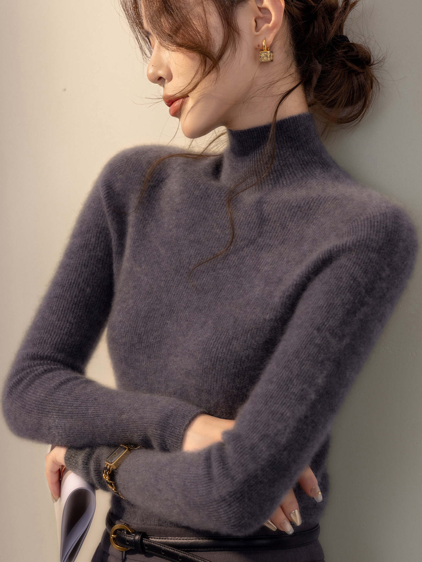 一线成衣润肤保暖~~半高领打底衫女秋冬内搭2025新款修身针织毛衣,女装/女士精品,毛衣,淘宝优惠券,粉丝福利购,淘宝优惠卷