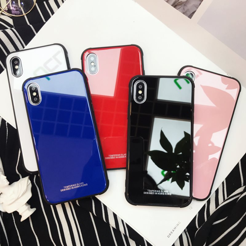 Æ»¹ûXR/XS MaxÊÖ»ú¿Ç¸Ö»¯²£Á§iphone7/8plus¹è½ºÈ«°üÈí±ßÅ®¿î³±ÅÆ