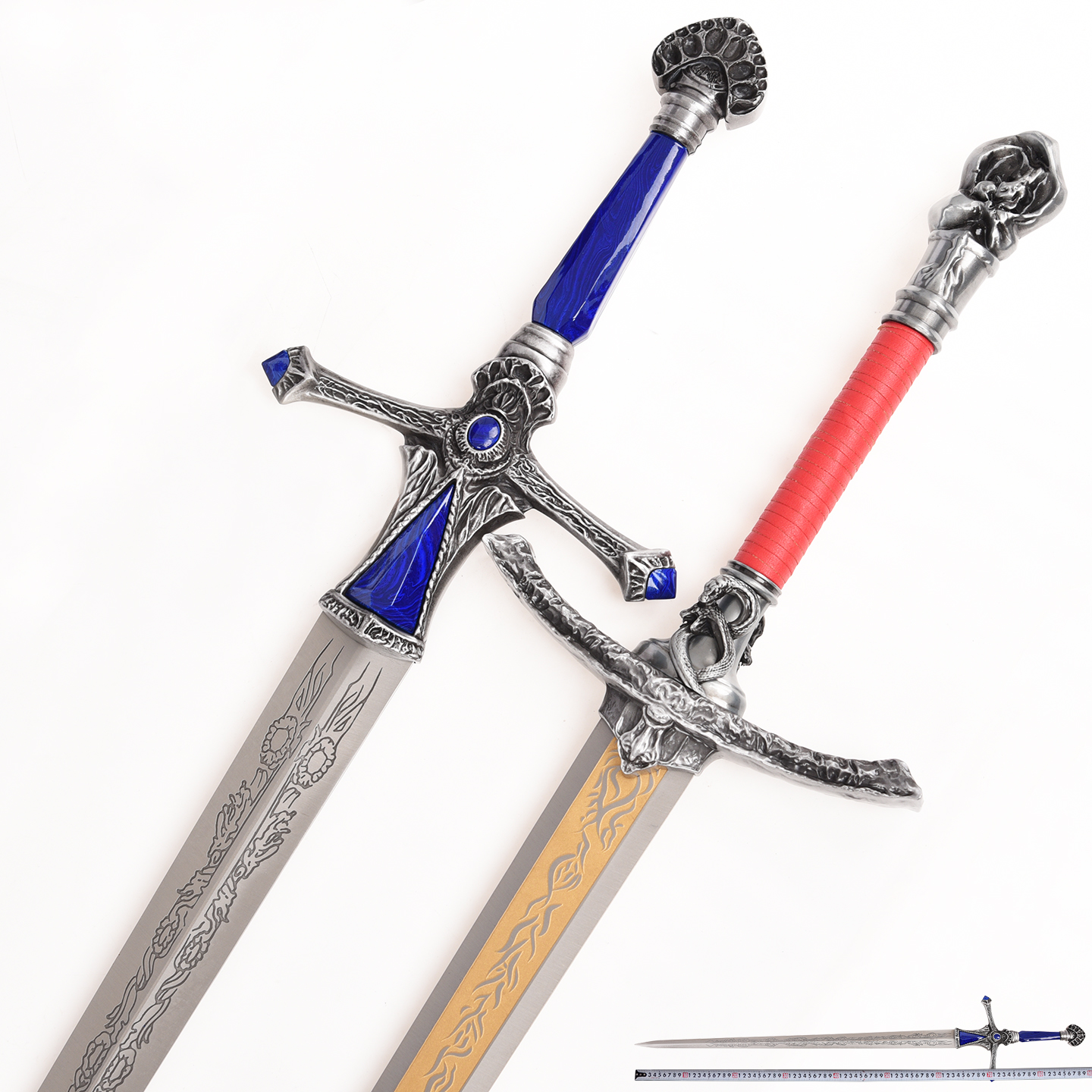 1比1金属艾尔登法环双月骑士对剑