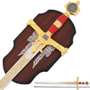 未开刃 饰收藏壁饰 西洋剑所罗门剑古罗马骑士剑长剑双手剑装 欧式