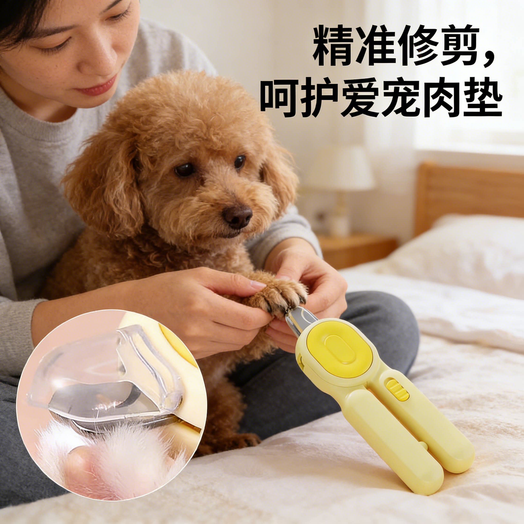 省力透光宠物指甲钳家用猫咪狗狗兔子多功能便携防崩甲指甲剪