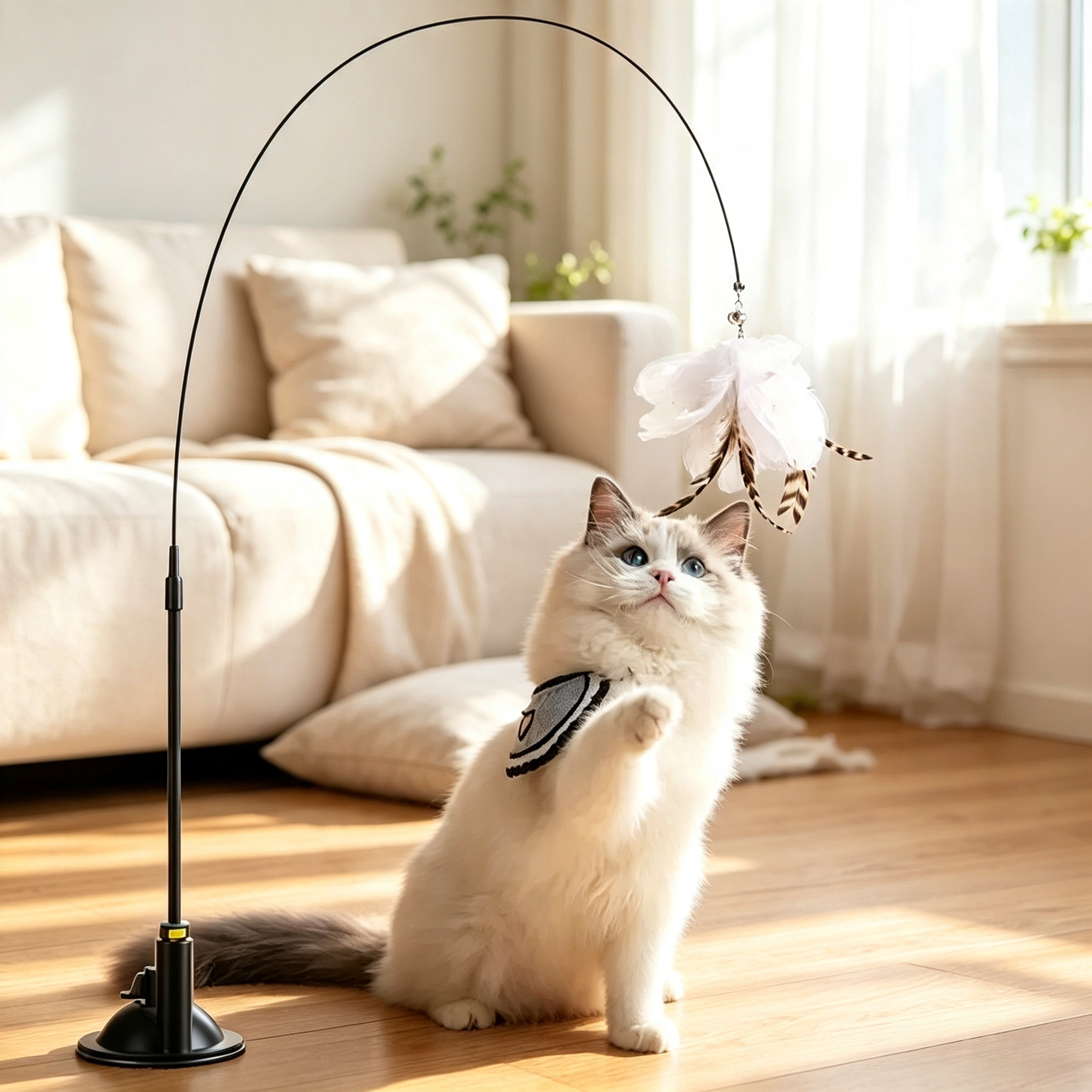 强力吸盘逗猫棒自嗨神器耐抓耐咬图片