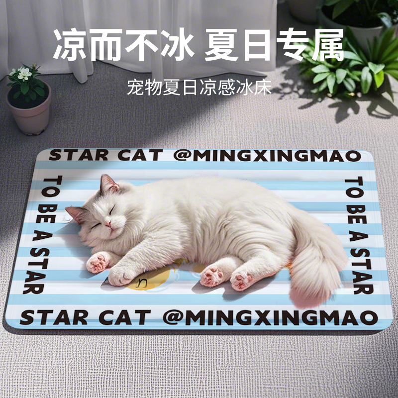 猫咪冰垫夏季猫窝睡觉降温神器宠物凉窝凉席狗窝狗狗垫子夏天睡垫