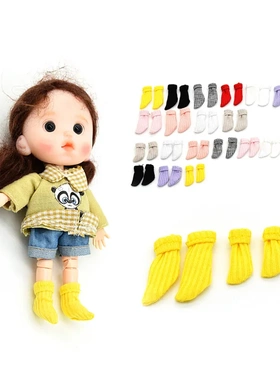 ob11袜子 螺纹翻边长袜 holala ob22 ob24 妹头短袜 娃衣 molly