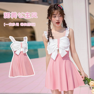 吊带连衣裙洋气温泉度假泳装 儿童泳衣新款 女童中大童少女可爱时尚