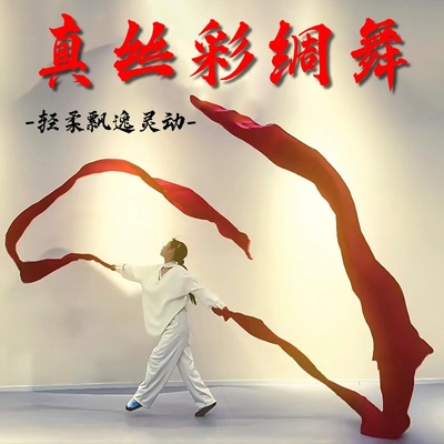原版盛世鸿姿舞蹈红绸跳长