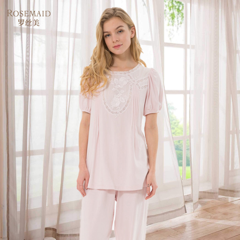 Rosemaid/罗丝美春夏专柜新品19065短袖睡衣裤,女士内衣/男士内衣/家居服,睡衣/家居服套装,淘宝优惠券,粉丝福利购,淘宝优惠卷