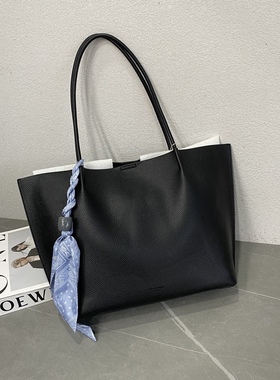 荔枝纹新款女包时尚休闲托特包大容量水桶包包子母包腋下包80009