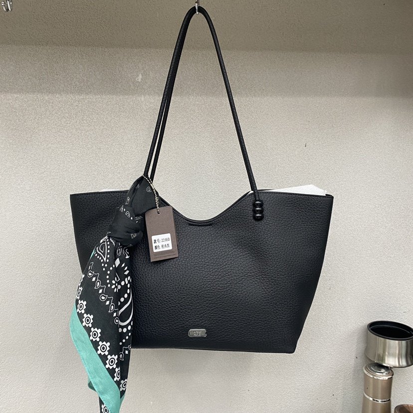 荔枝纹新款女包时尚百搭单肩包手提腋下包托特包水桶包大包23950