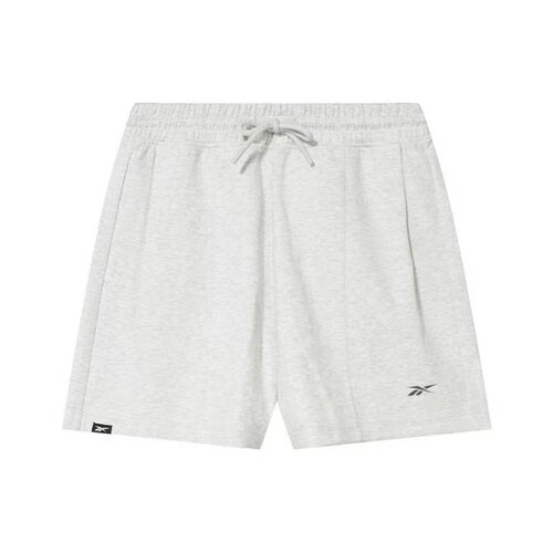 Reebok 纯色Loge标识系带中腰直筒女子户外休闲短裤 女款