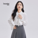 图曼朵白色衬衫 上衣 衬衣高知轻职场通勤穿搭法式 女春款 设计感长袖