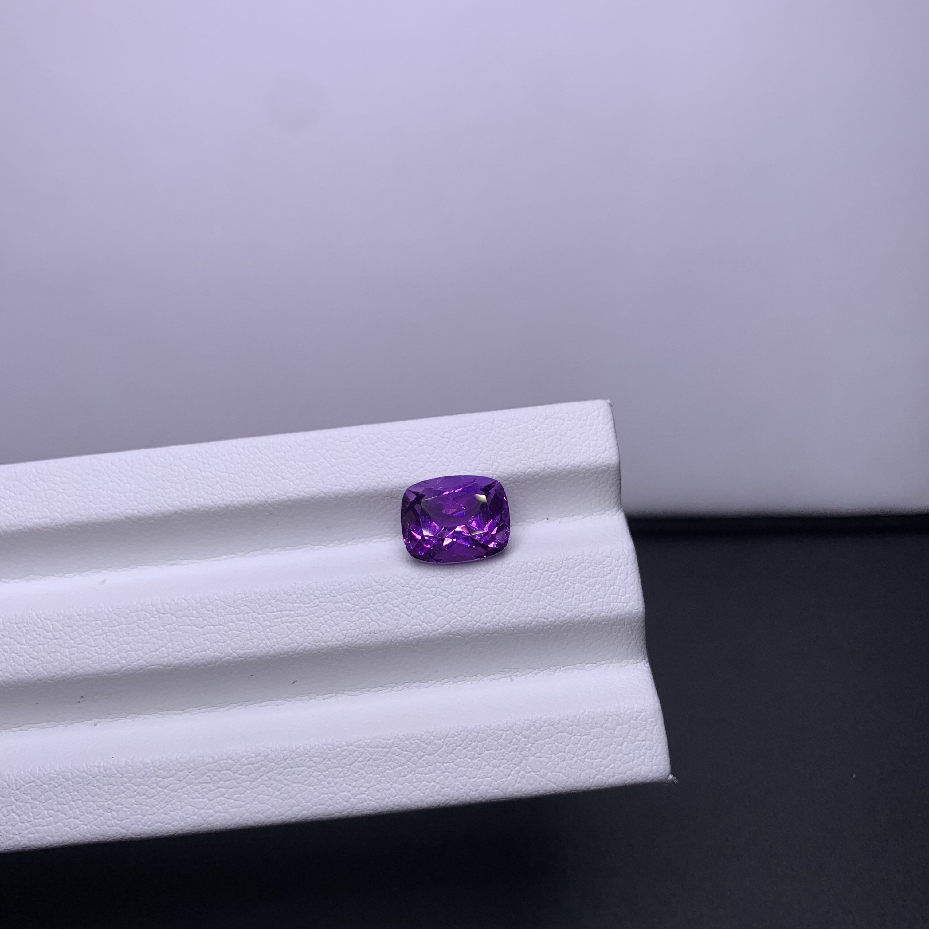 天然高品质紫水晶裸石长方8x10mm可镶嵌18k金银戒指吊坠耳坠等