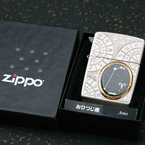 日本正品zippo打火機zippo正版 十二星座圖案煤油防風專屬收藏版