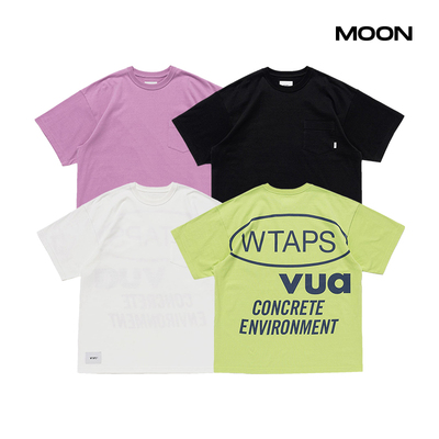 WTAPS男女字母口袋短袖T恤24SS