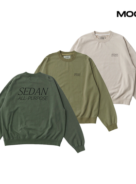 现货SEDAN ALL PURPOSE OG Logo Sweatshirt水洗印花卫衣24SS