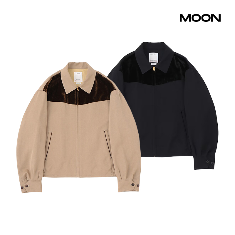 VISVIM拼色拼接休闲运动夹克