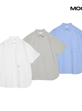 现货 NANAMICA Regular Collar Wind 宽松纯色短袖衬衫 26SS