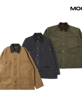 现货 ORSLOW RELAX FIT OXFORD COVERALL 工装底特律夹克 25FW