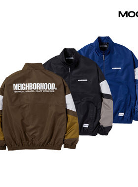 现货NEIGHBORHOOD TRACK JACKET防水透气休闲工装夹克外套男23AW