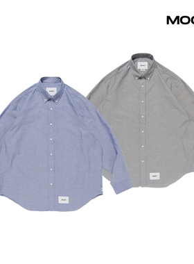 现货 WTAPS BD 03 / LS CTPL. OXFORD COOLMAX纯色长袖衬衫 25FW