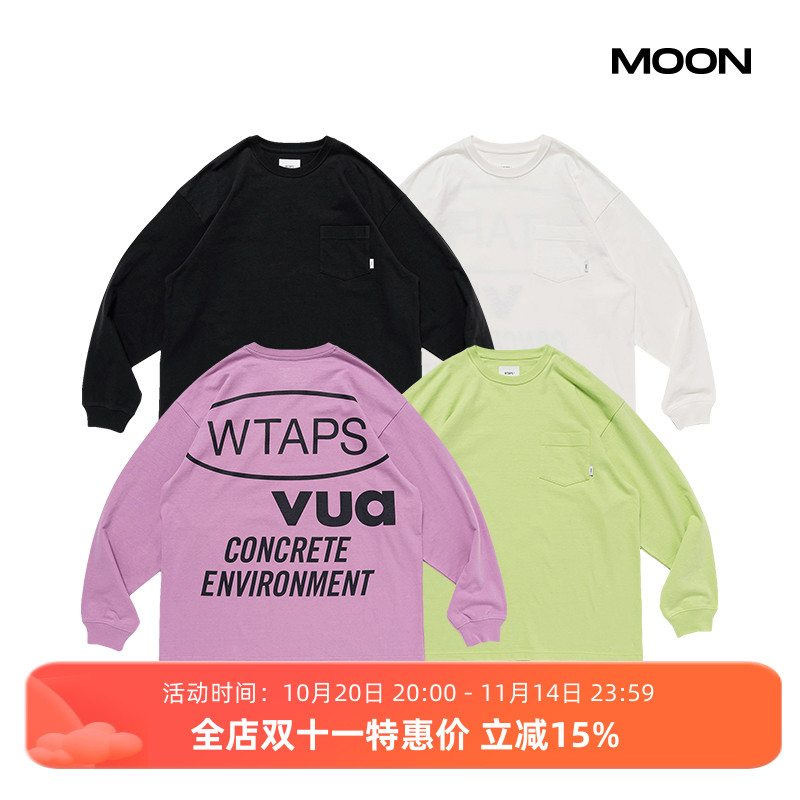 WTAPS长袖男女LOGO印花T恤24SS