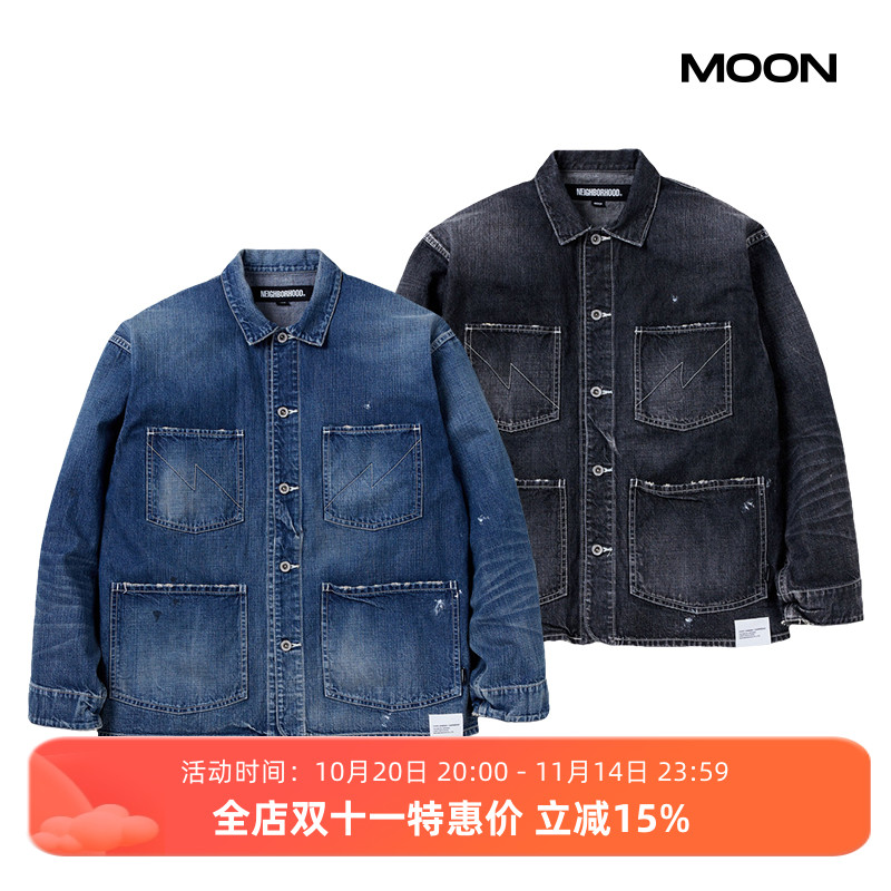 NEIGHBORHOOD水洗做旧牛仔夹克