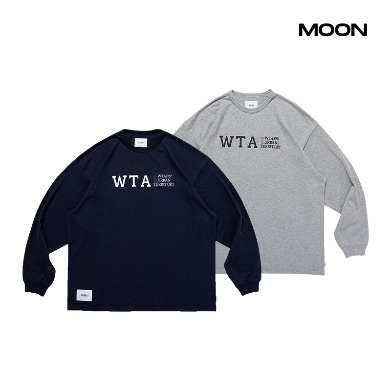 MOON现货WTAPS DESIGN 03 LS COTTON LEAGUE 宽松长袖T恤 23SS-WTAPS品牌-美乐淘潮牌汇