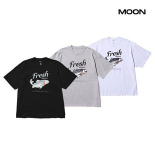 现货 FRESH SERVICE CORPORATE PRINTED 宽松印花短袖T恤 26SS