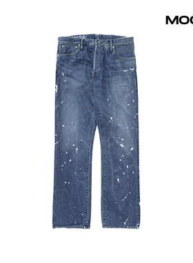 现货 VISVIM SOCIAL SCULPTURE 11 DRY-26 漆点做旧牛仔裤 25FW