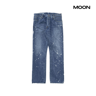 SCULPTURE DRY 现货 漆点做旧牛仔裤 SOCIAL 25FW VISVIM