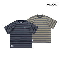 MOON现货 WTAPS BDY 01 SS COTTON TEXTILE. WUT彩条纹T 恤 23SS